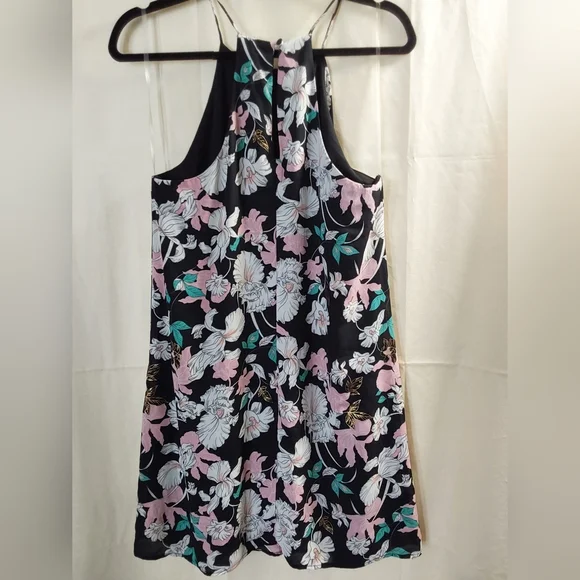 Everly Dress, Juliette Floral Foil Shift Sleeveless Dress, Size Medium - Picture 4 of 11